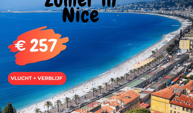 Geniet van een zomerse week in Nice
